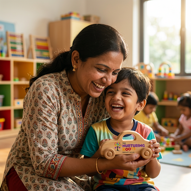 Happy Indian Mother and Child