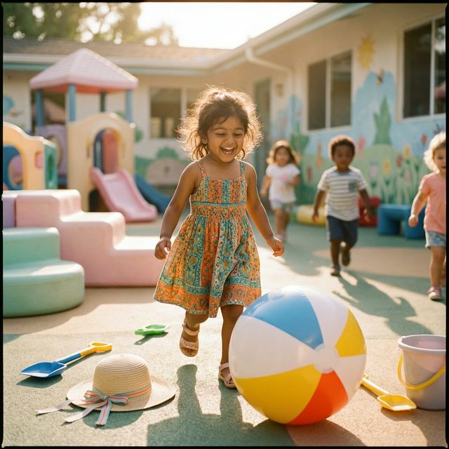 Indian child holiday time